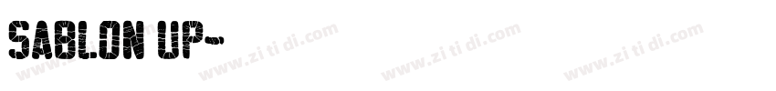 Sablon Up字体转换